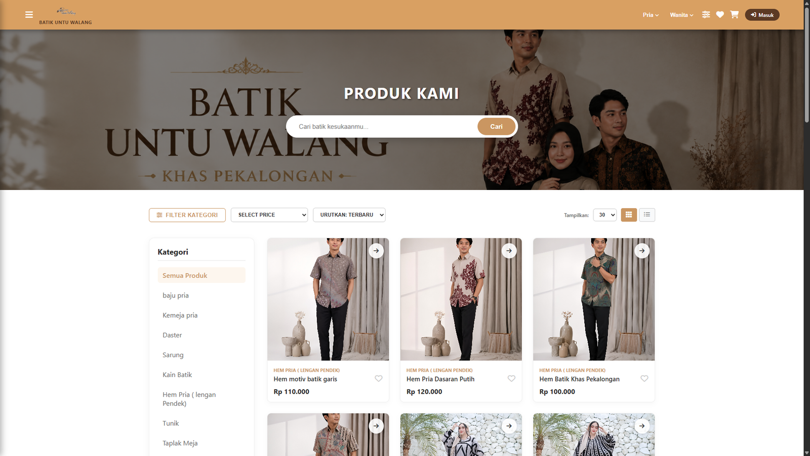Pilih Produk